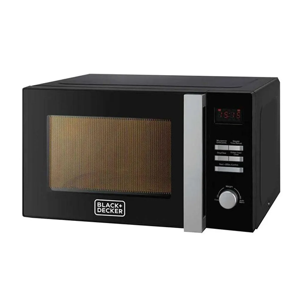 Black+Decker Microwave Oven with Grill 30 L, Silver - MZ3000PG - Anasia Shop